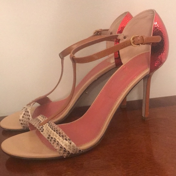 Sergio Rossi heels nude snake skin and   size 40.5 - Picture 4 of 10